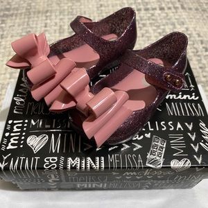 Mini Melissa Ultragirl Sweet III Pink Glitter shoe